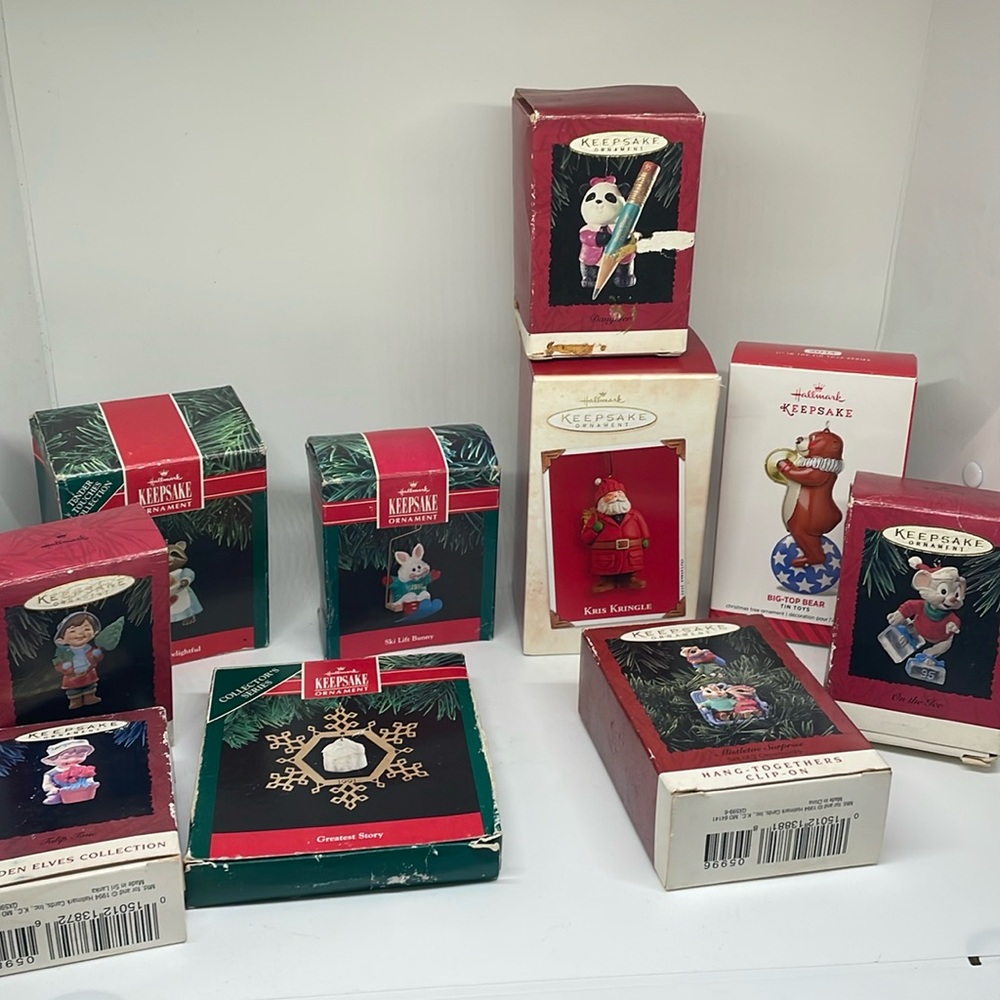 Hallmark vintage ornament collection x 10